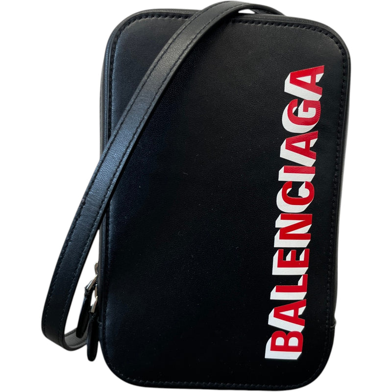 Men's Cash Zip Phone Holder Bag Black