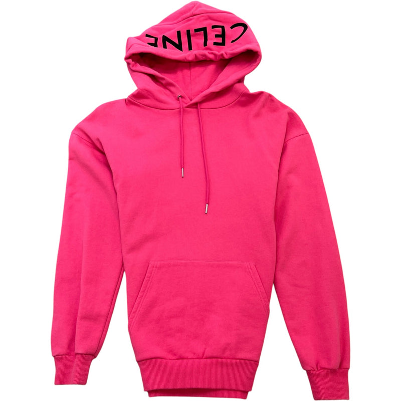 Men's Hood Logo Hoodie Pink Size S