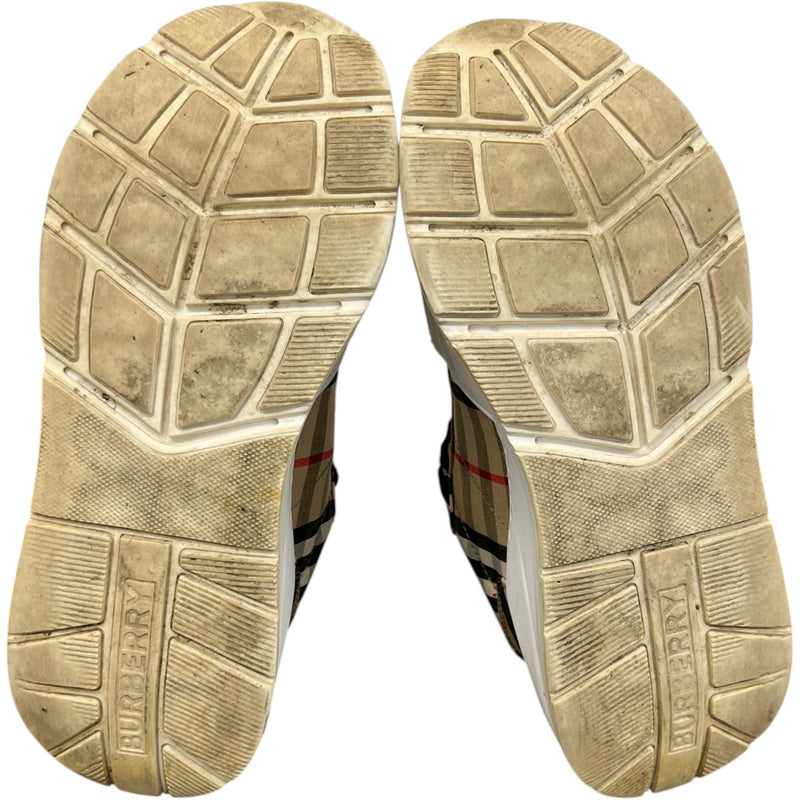 Women's Check Regis Low Trainers Brown Size UK 4 / EU 37
