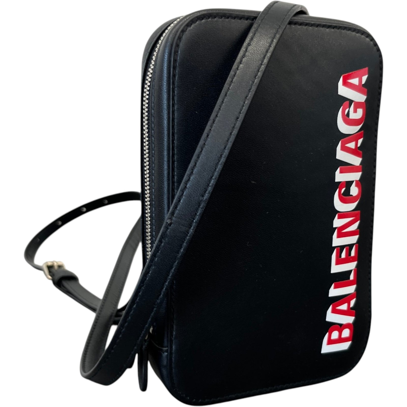 Men's Cash Zip Phone Holder Bag Black - Photo 4