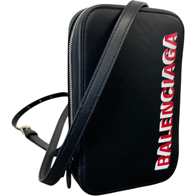 Men's Cash Zip Phone Holder Bag Black