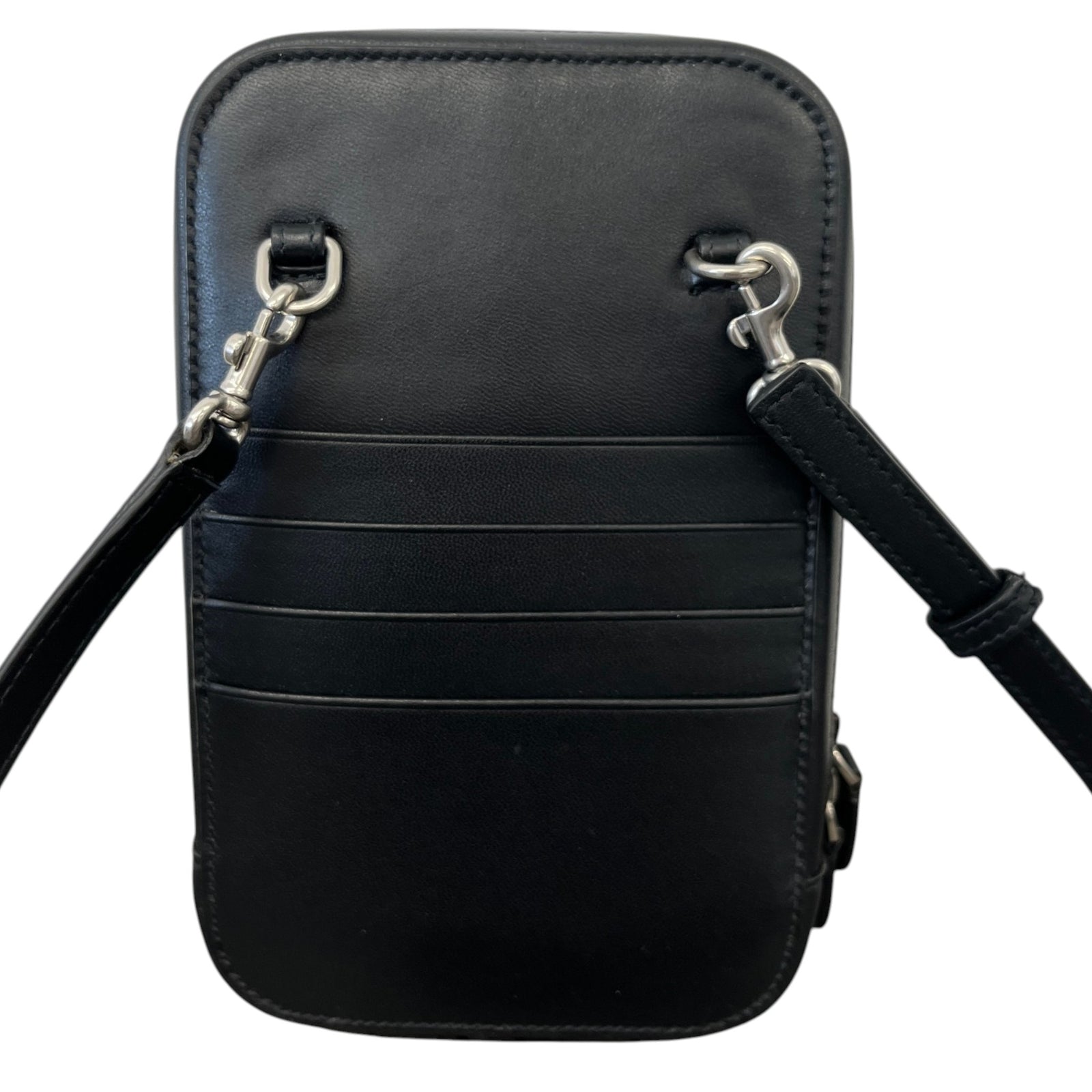 Men's Cash Zip Phone Holder Bag Black - Photo 3