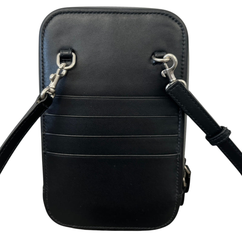 Men's Cash Zip Phone Holder Bag Black