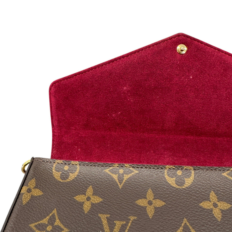 Women's Monogram Félicie Pochette Crossbody Bag Brown
