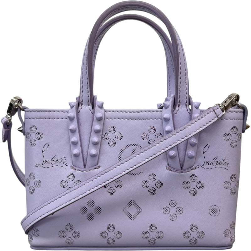 Women's Loubinthesky Mini East West Cabata Tote Handbag Purple
