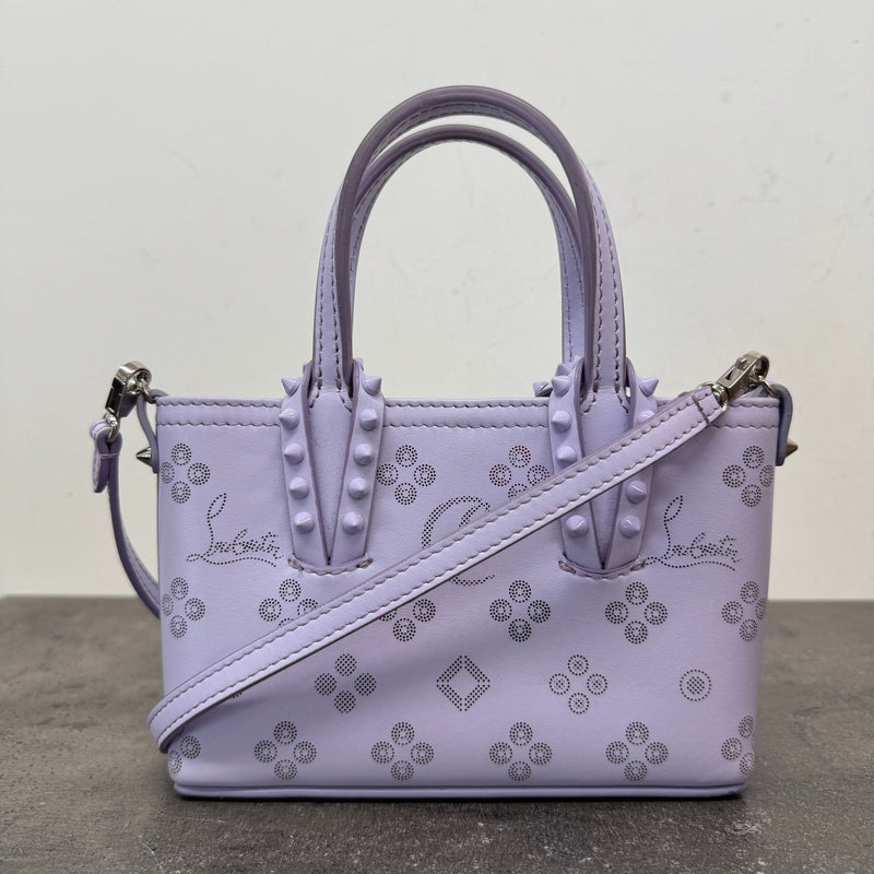 Women's Loubinthesky Mini East West Cabata Tote Handbag Purple