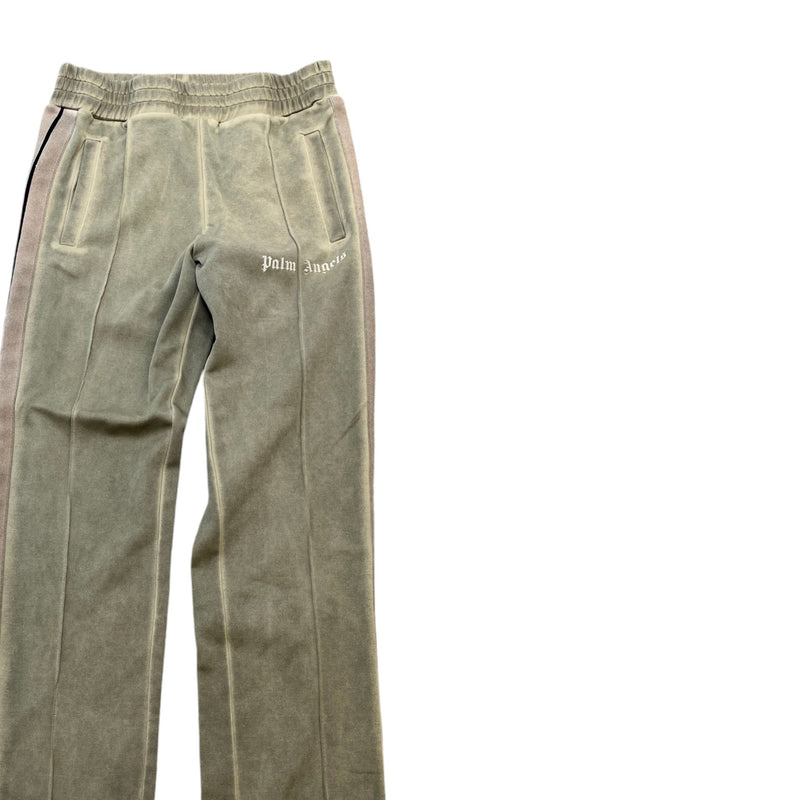 Men's Distressed Track Joggers Khaki Size S / W30