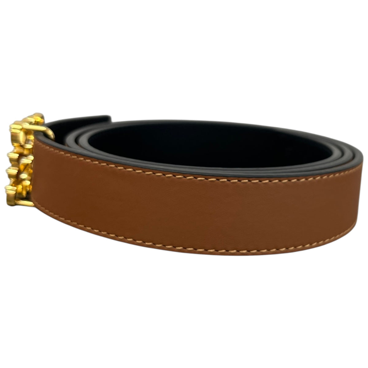 Women's Anagram Buckle Belt Tan Size W36 - Photo 4