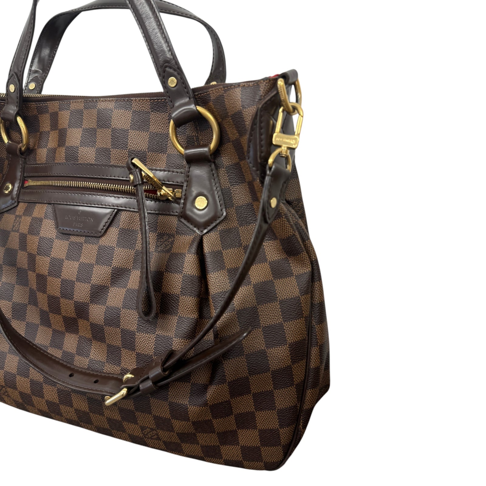 Women's Damier Ebene Evora Mm Bag Brown - Photo 4