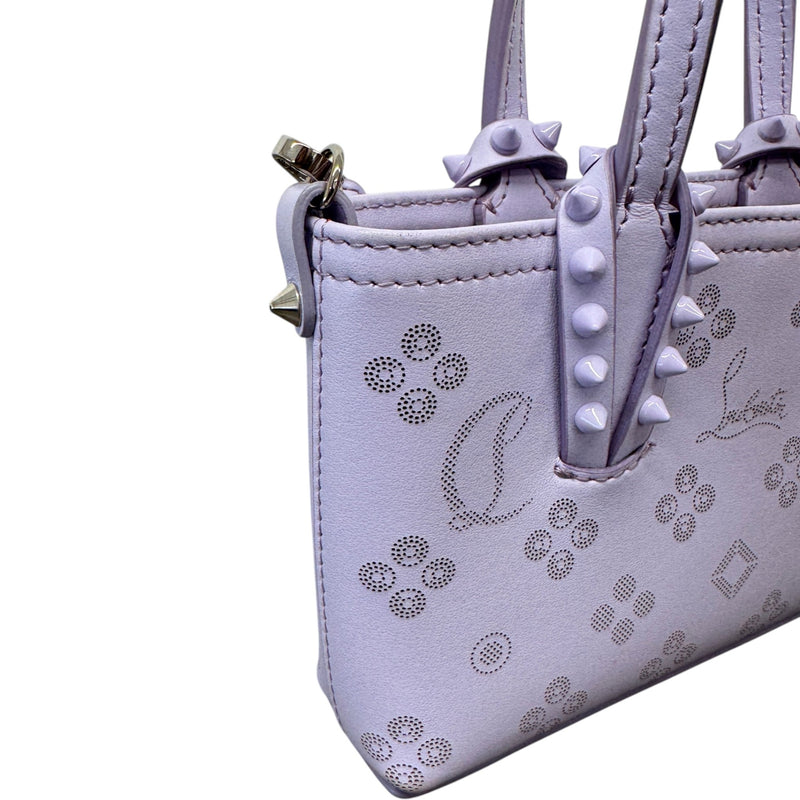 Women's Loubinthesky Mini East West Cabata Tote Handbag Purple