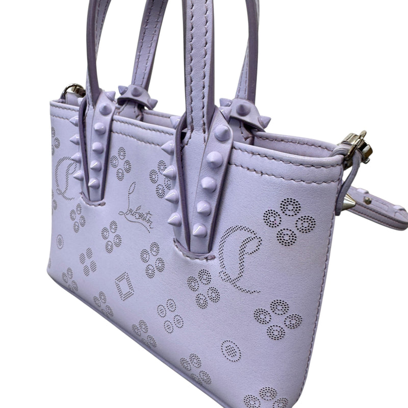 Women's Loubinthesky Mini East West Cabata Tote Handbag Purple