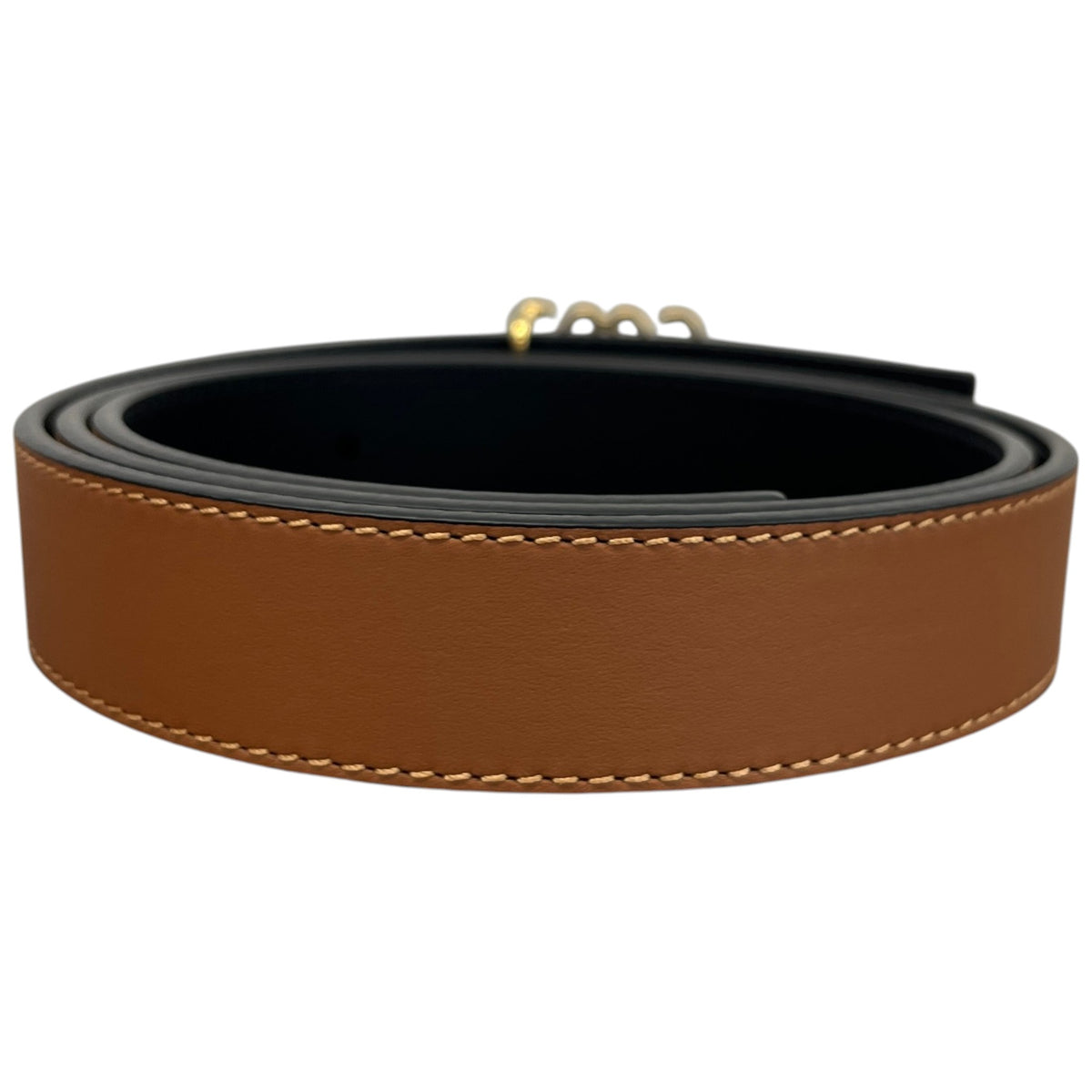 Women's Anagram Buckle Belt Tan Size W36 - Photo 5