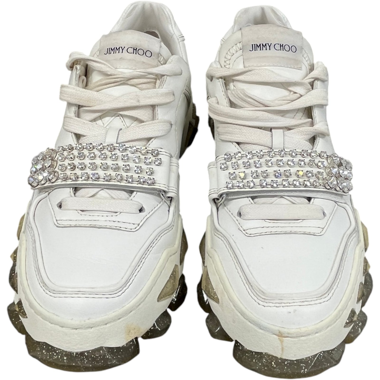Women's Diamond Strap Low Trainers White Size UK 4 / EU 37 - Photo 6