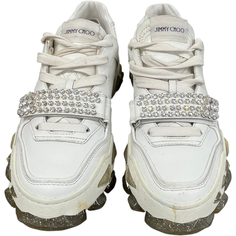 Women's Diamond Strap Low Trainers White Size UK 4 / EU 37