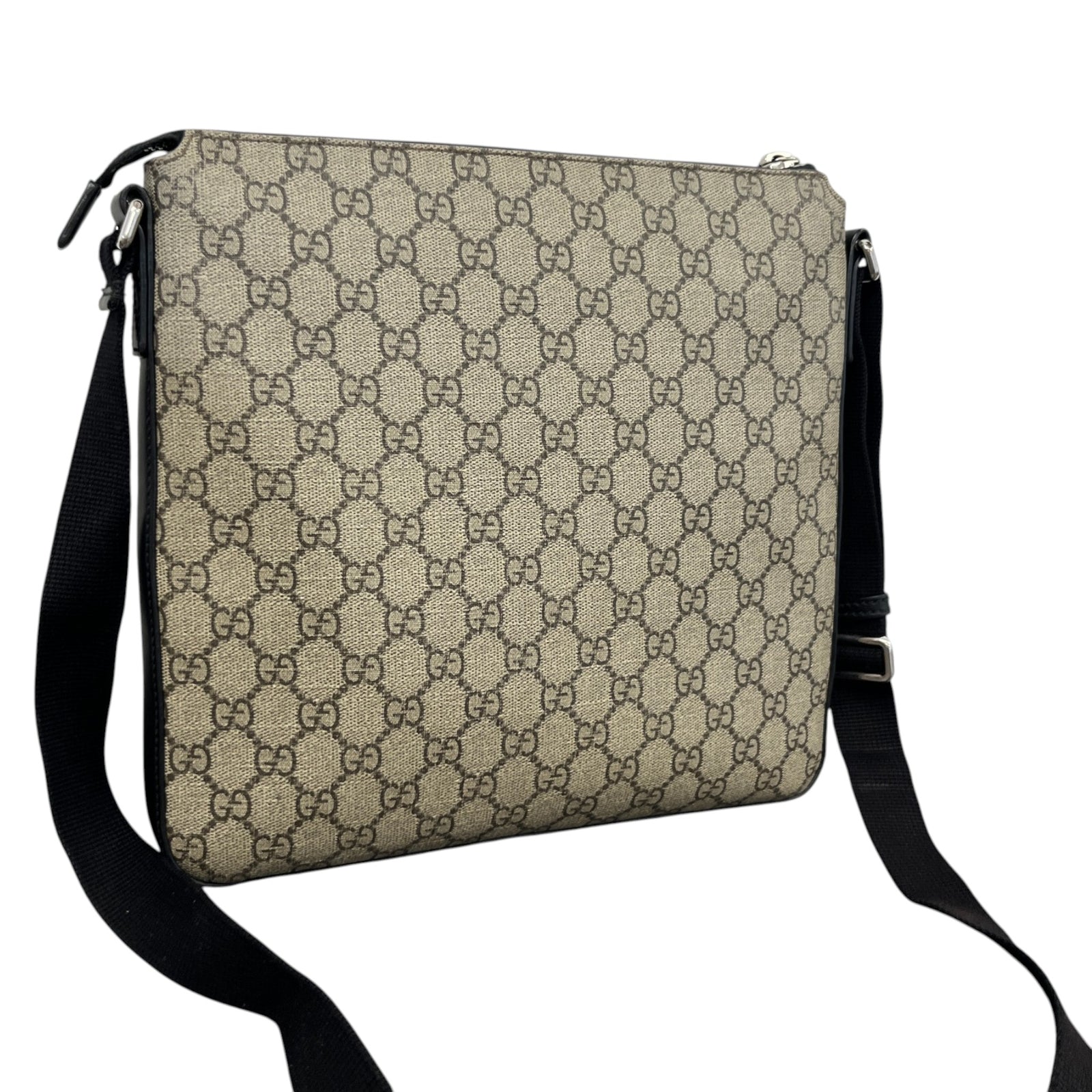 Men's GG Supreme Messenger Bag Beige - Photo 8