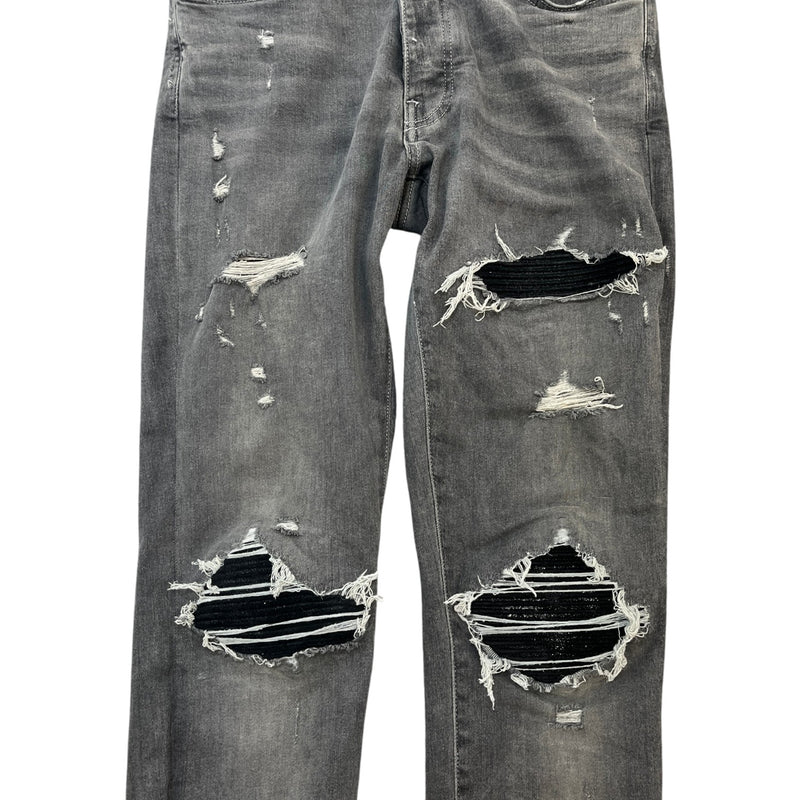 Men's MX1 Distressed Jeans Black Size S / W30
