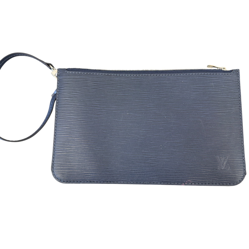 Women's Epi Leather Pouch Navy