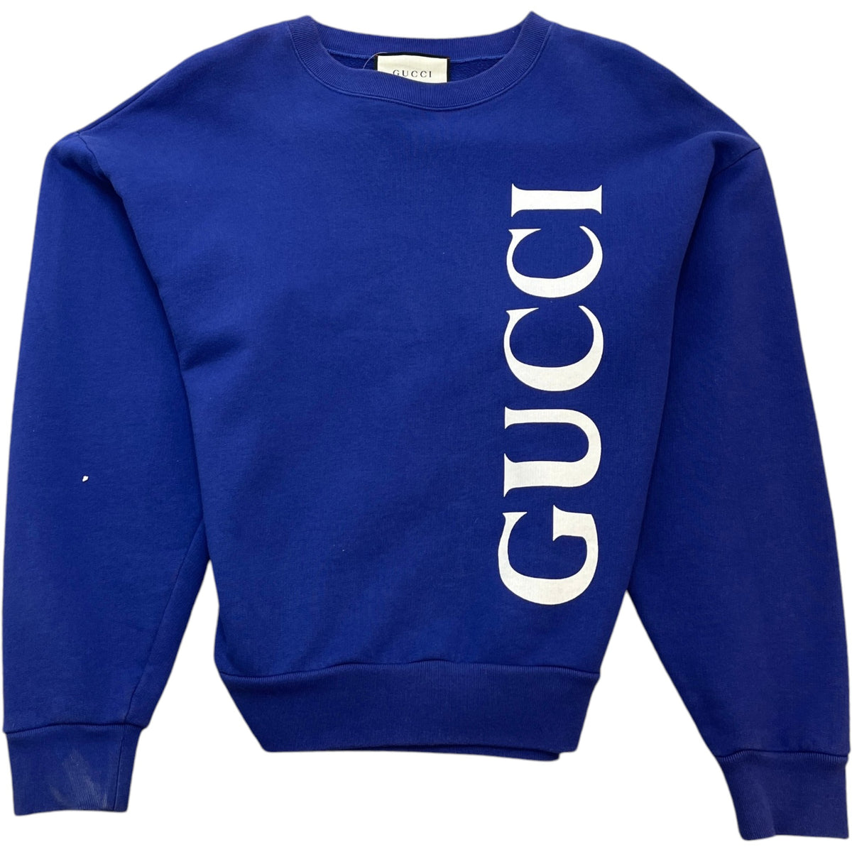 Men's Logo Print Sweatshirt Blue Size S - Photo 1