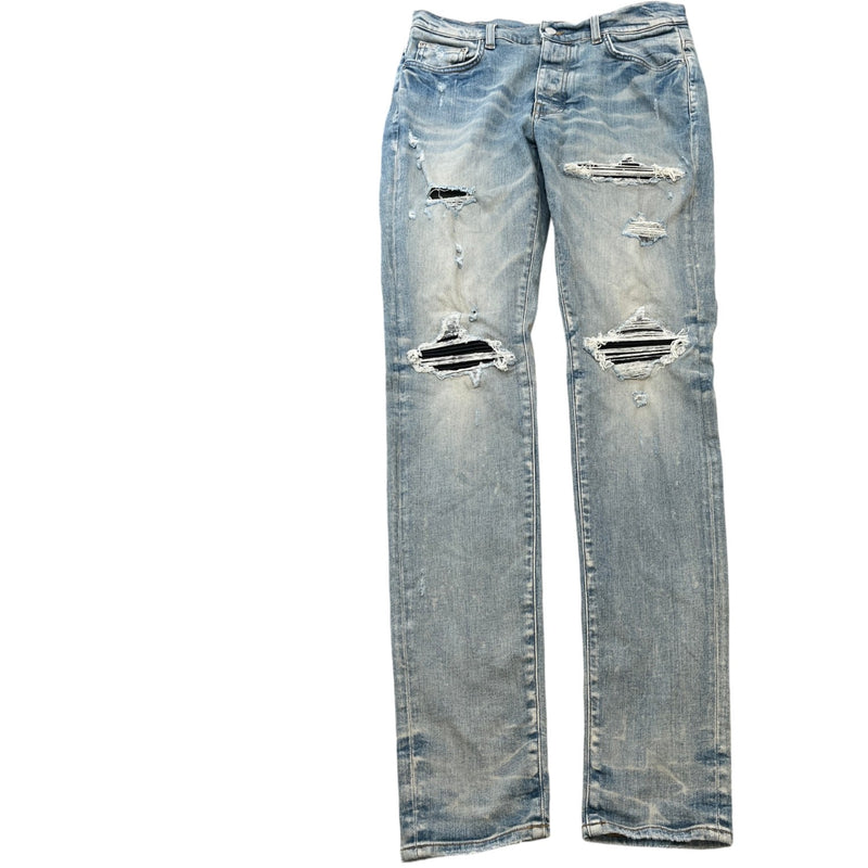 Men's Mx1 Distressed Jeans Blue Size Waist 32"