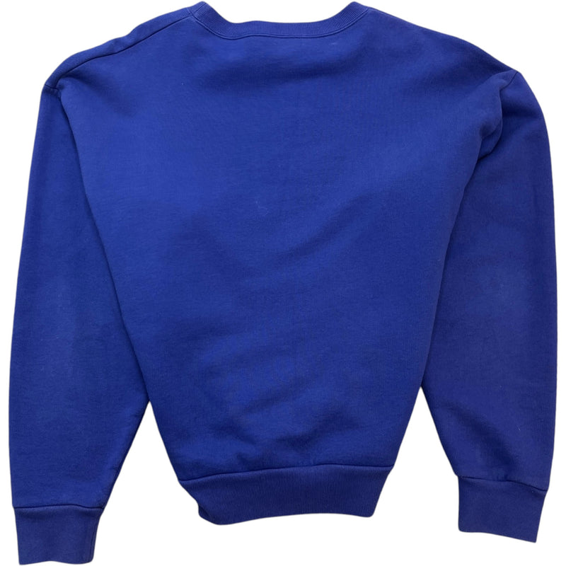 Men's Logo Print Sweatshirt Blue Size S