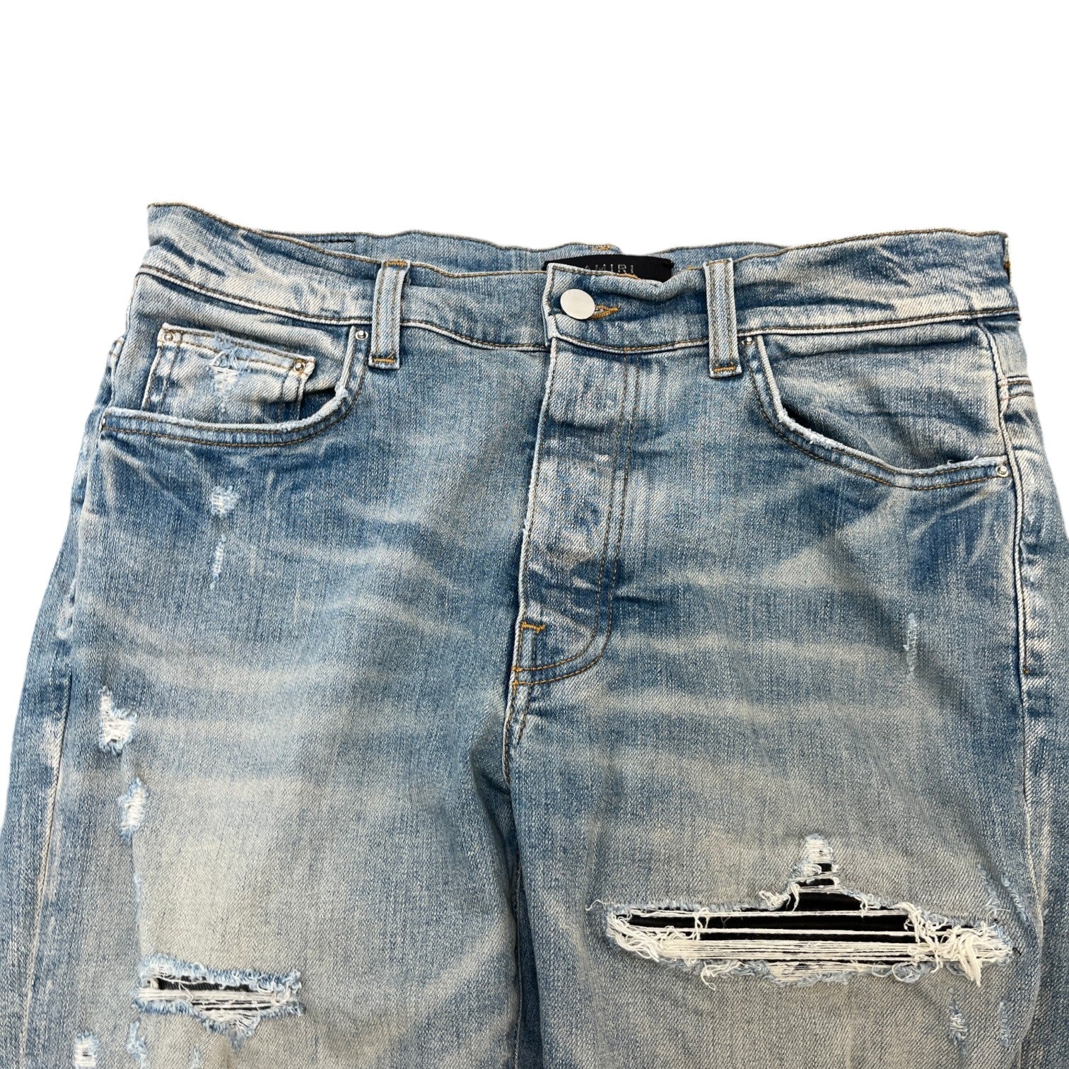 Men's Mx1 Distressed Jeans Blue Size Waist 32" - Photo 6