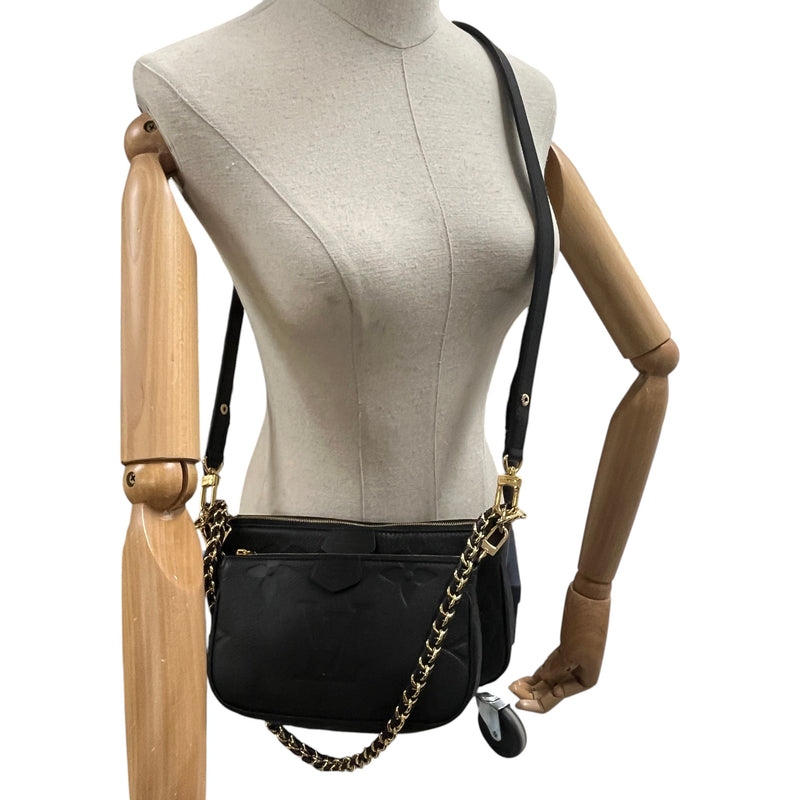 Women's Empreinte Monogram Multi Pochette Handbag Black