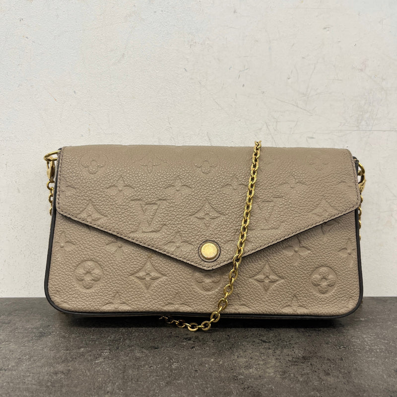 Women's Empreinte Leather Pochette Félicie Crossbody Bag Brown