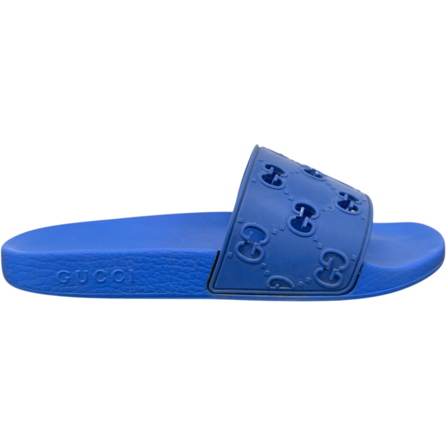 Men's GG Supreme Slides Blue Size UK 9 / EU 43 - Photo 1