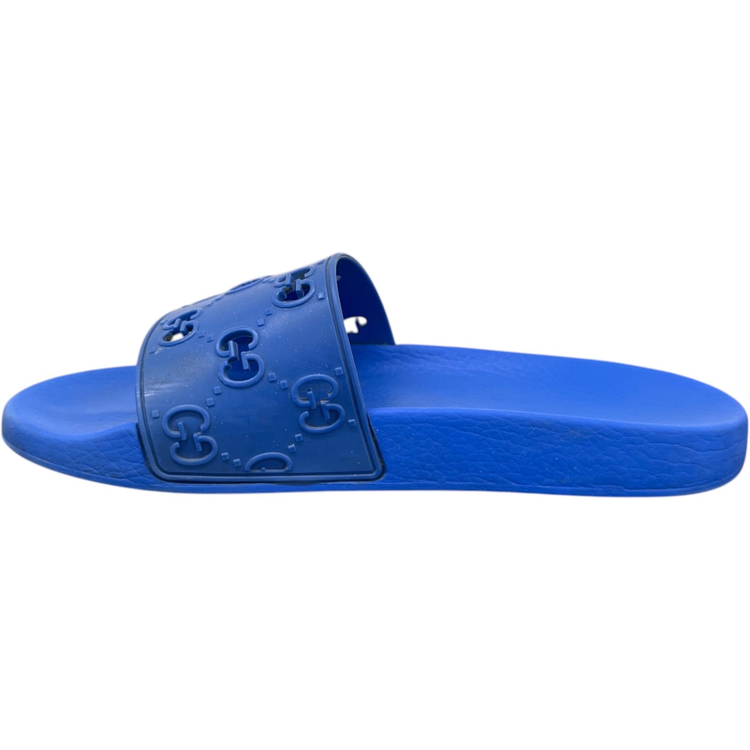 Men's GG Supreme Slides Blue Size UK 9 / EU 43 - Photo 3