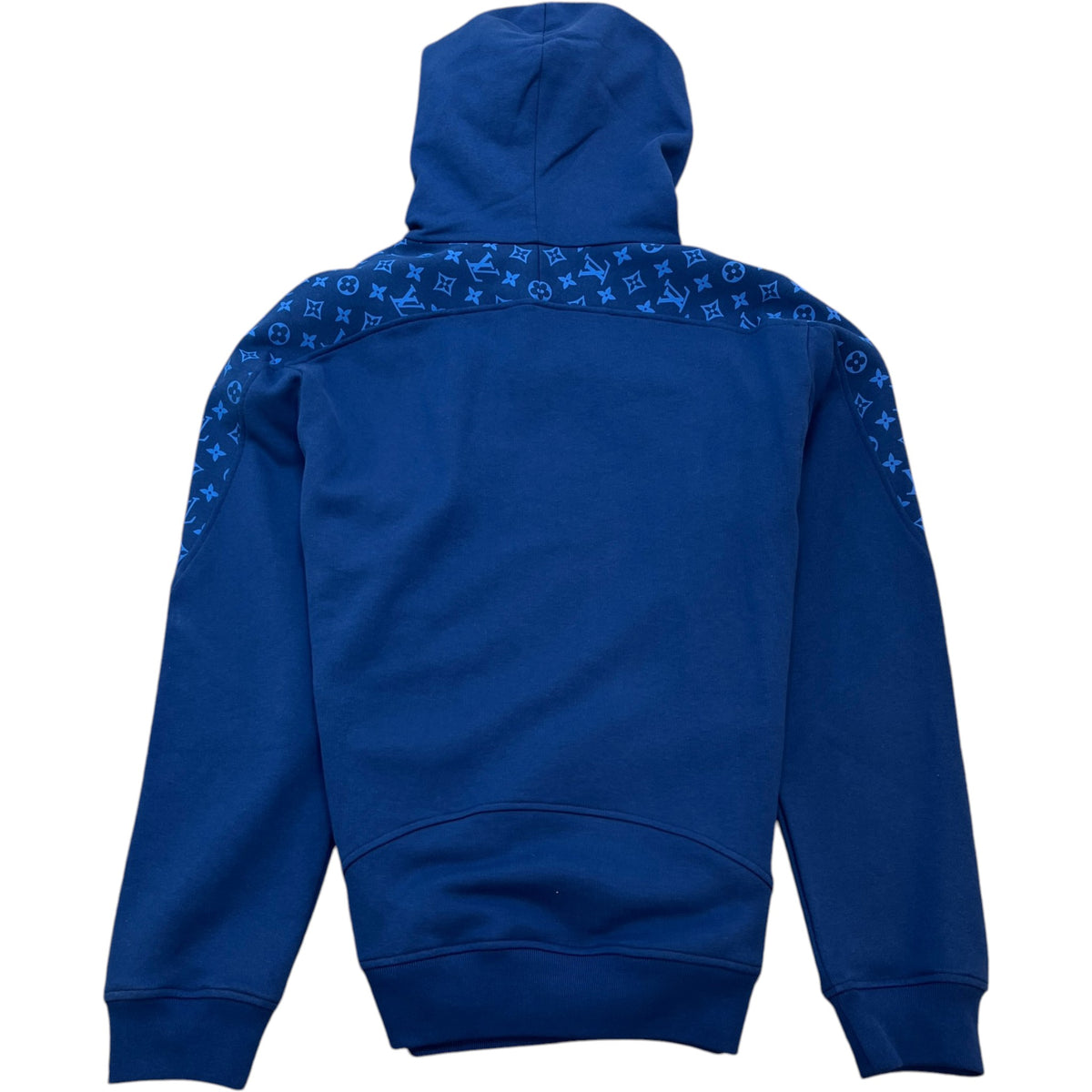 Men's Monogram Circle Cut Hoodie Blue Size L - Photo 2