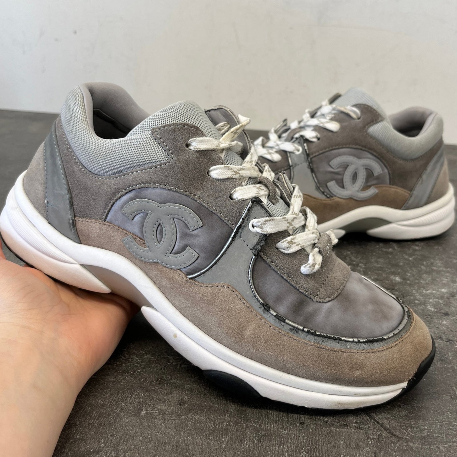 Men's Cc Runner Low Trainers Grey Size EU 41 / UK 7 - Photo 13
