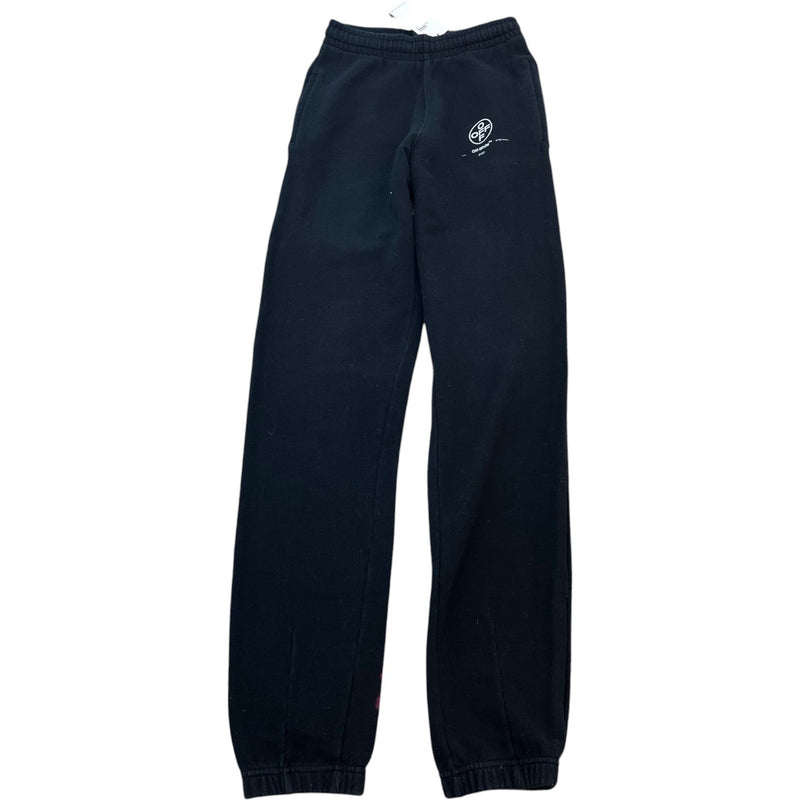 Men's Logo Print Joggers Black Size XS