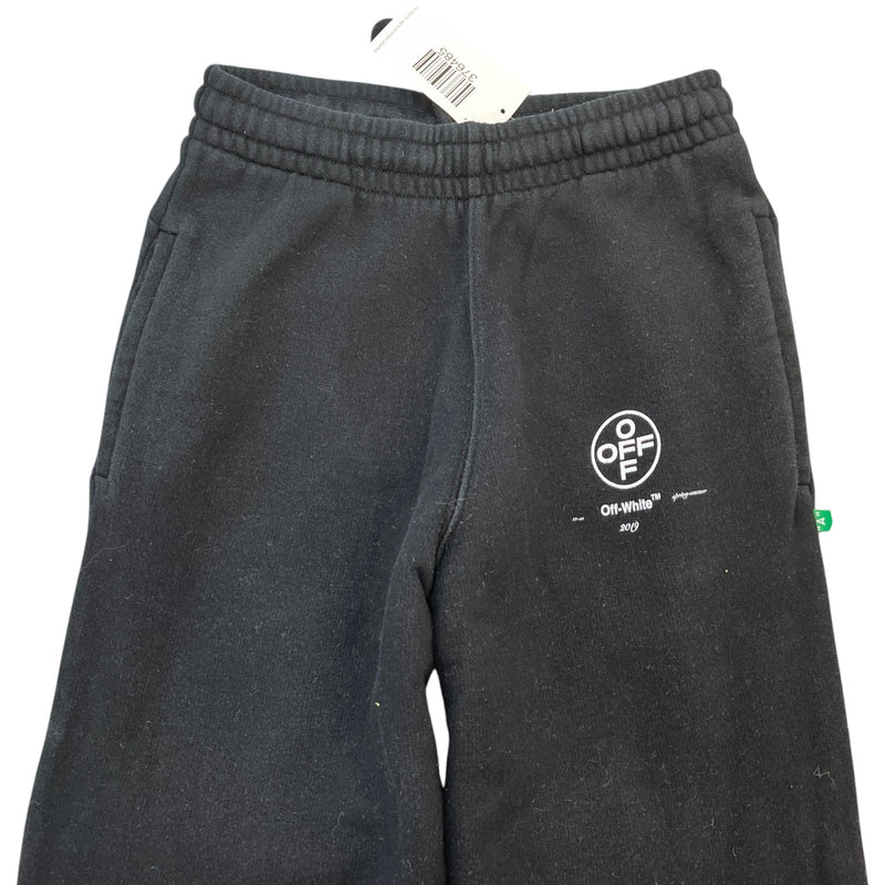 Men's Logo Print Joggers Black Size XS