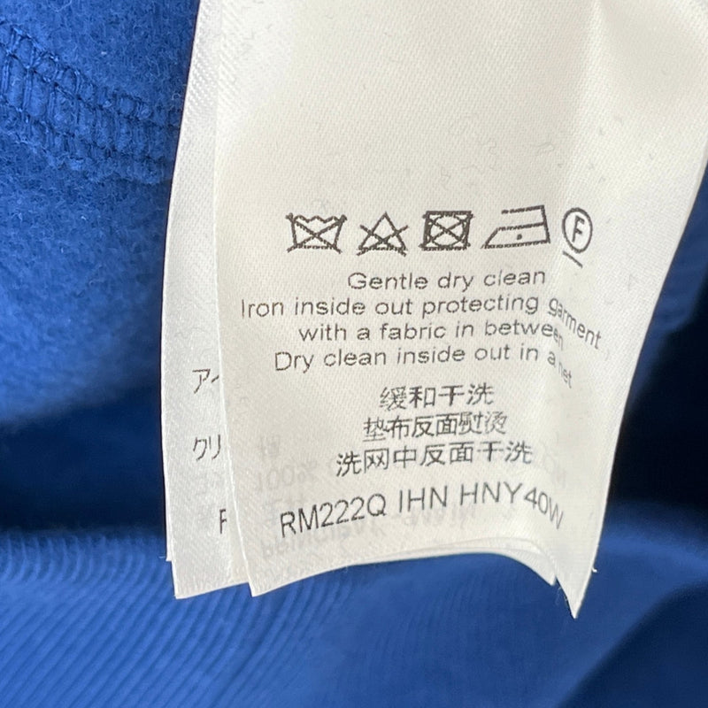 Men's Monogram Circle Cut Hoodie Blue Size L