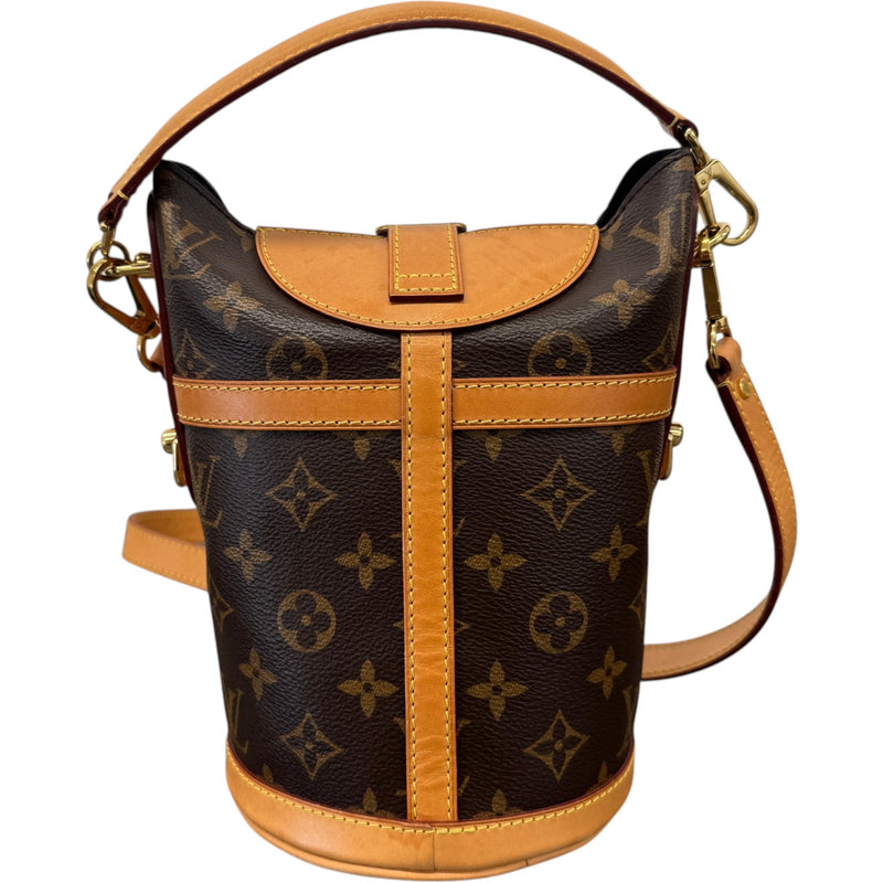 Women's Monogram Duffle Bucket Handbag Brown
