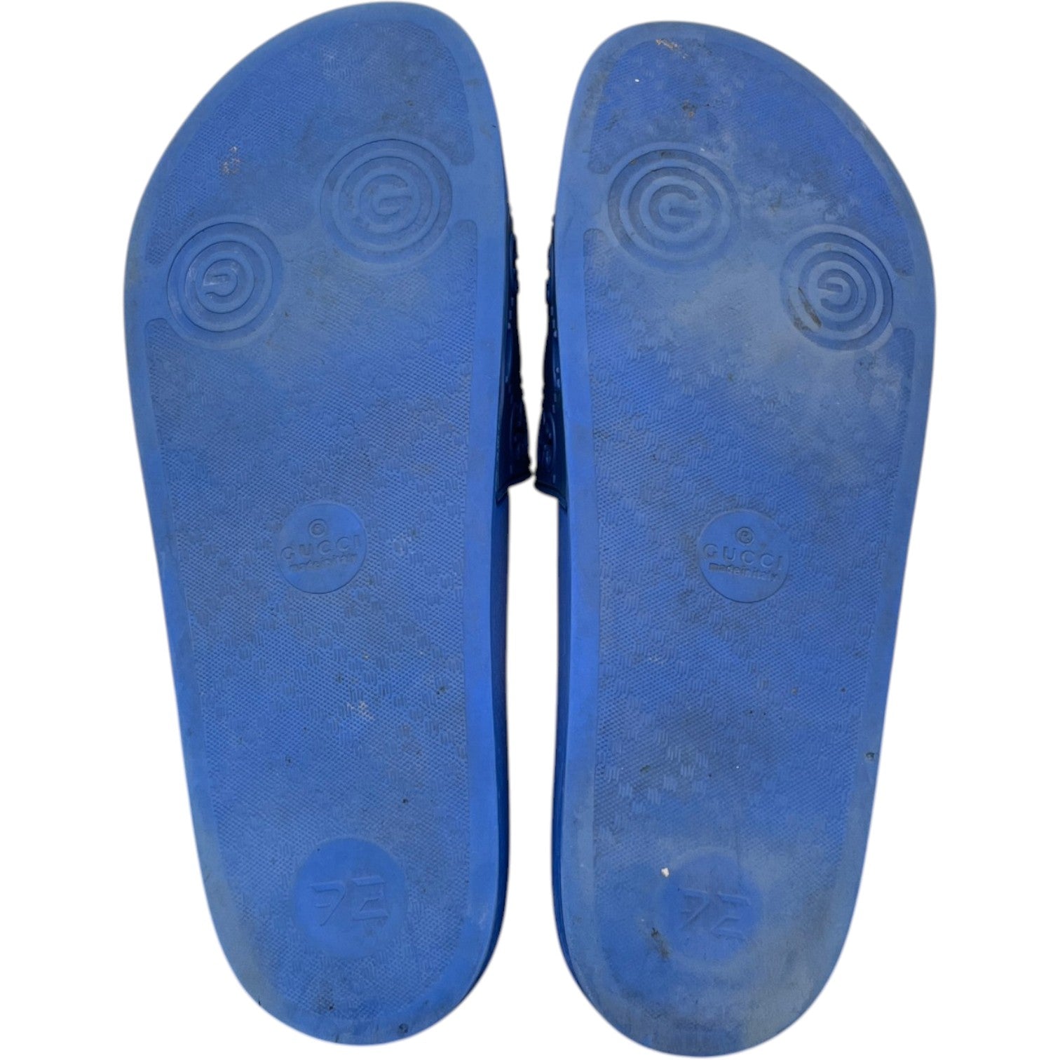 Men's GG Supreme Slides Blue Size UK 9 / EU 43 - Photo 9