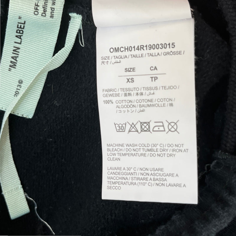 Men's Logo Print Joggers Black Size XS