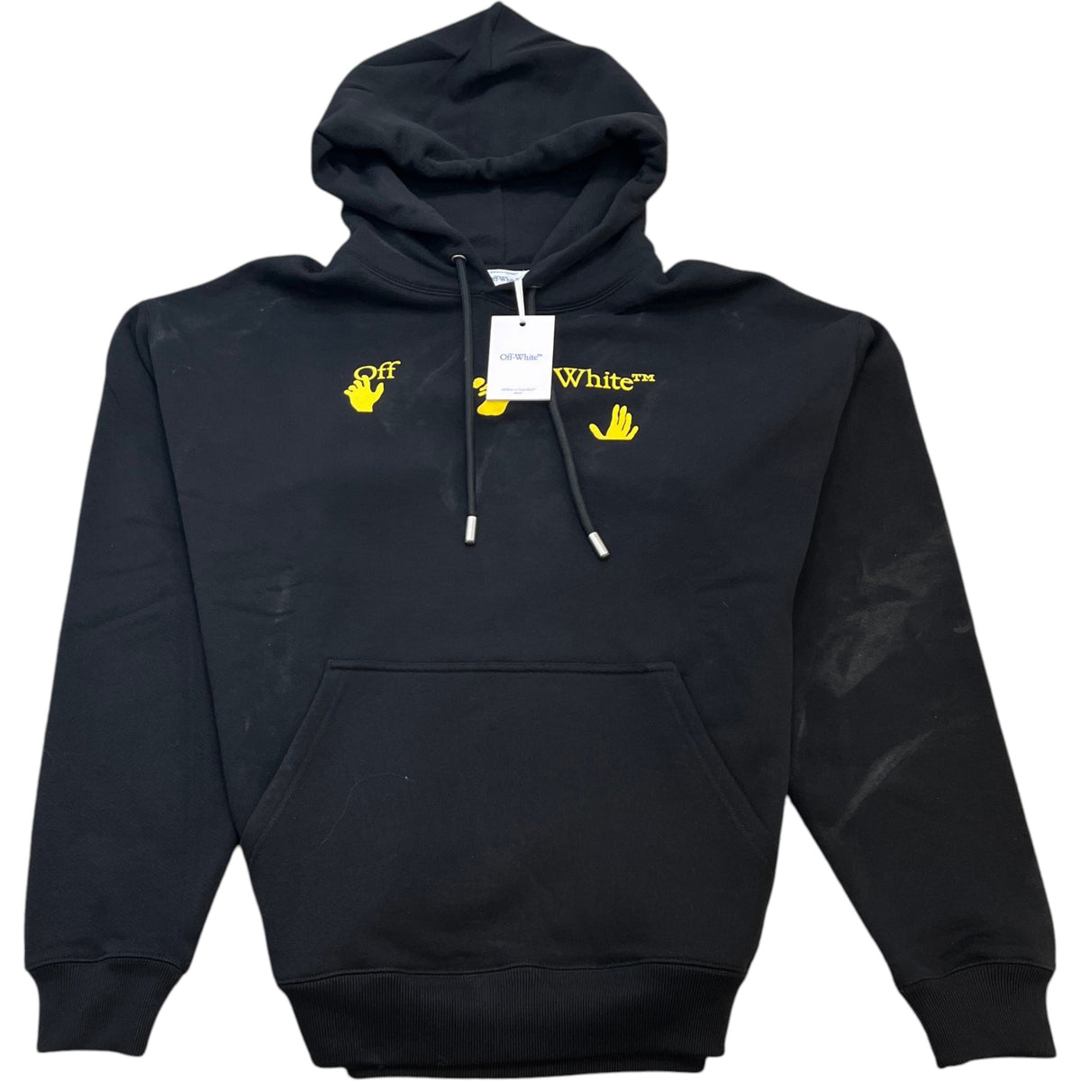 Men's Logo Print Hoodie Black Size XL - Photo 1