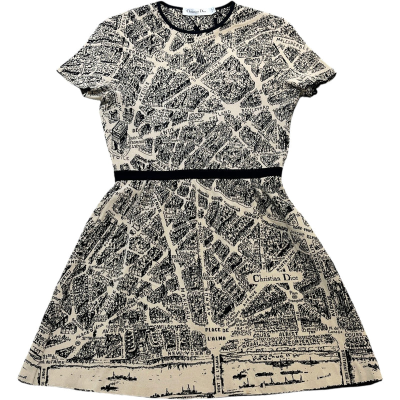 Women's Plan De Paris Short Dress Beige Size S / UK 8