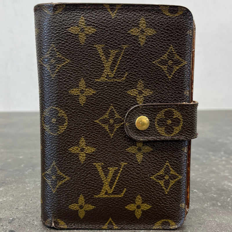 Women's Monogram French Kisslock Wallet Brown
