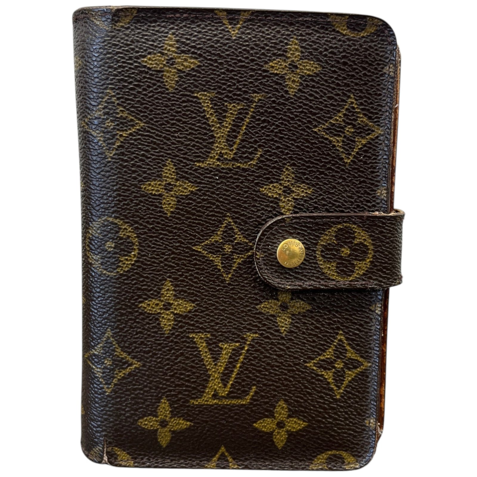 Women's Monogram French Kisslock Wallet Brown - Photo 1