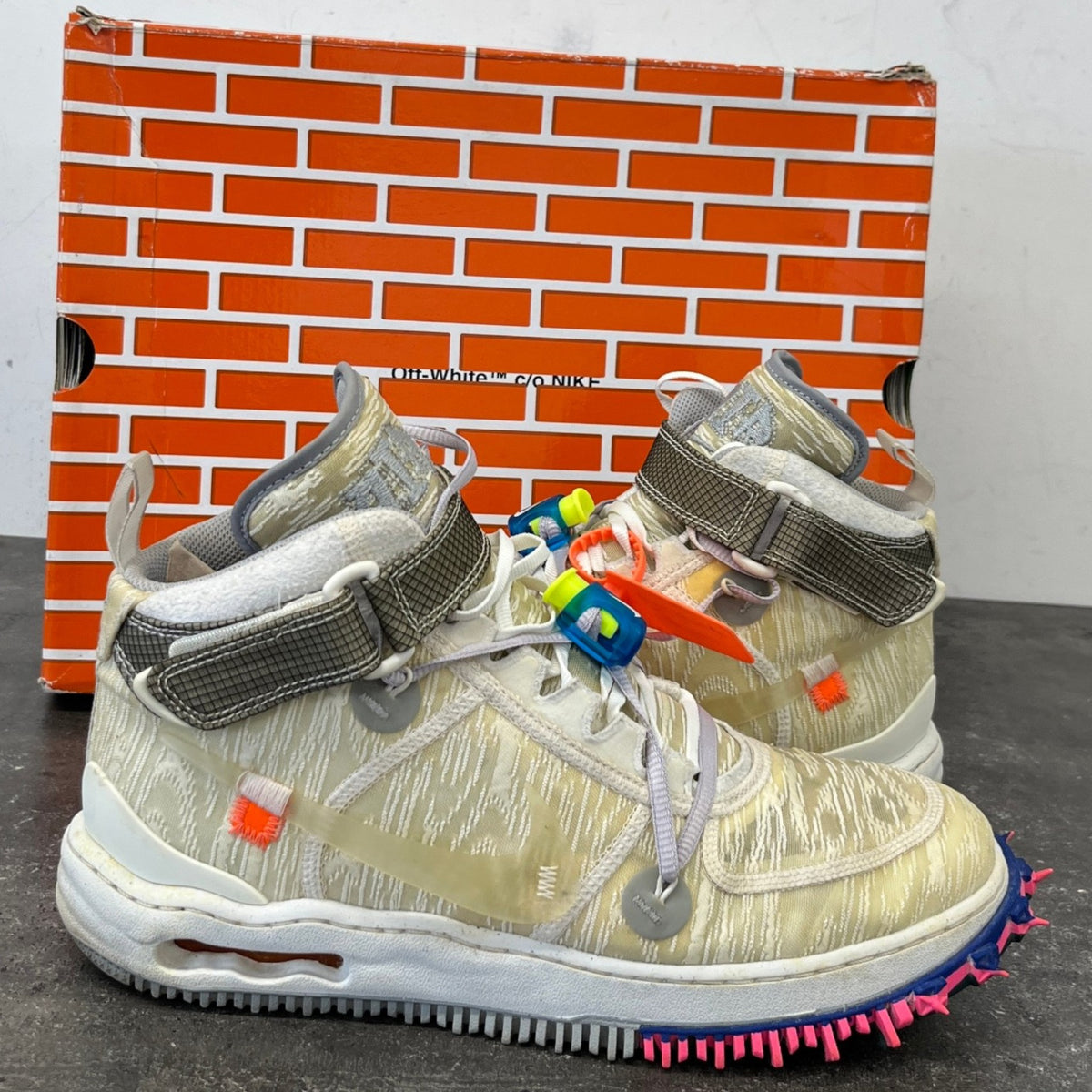 Men's X Nike Air Force 1 High Trainers Cream Size UK 9.5 / EU 43.5 - Photo 12