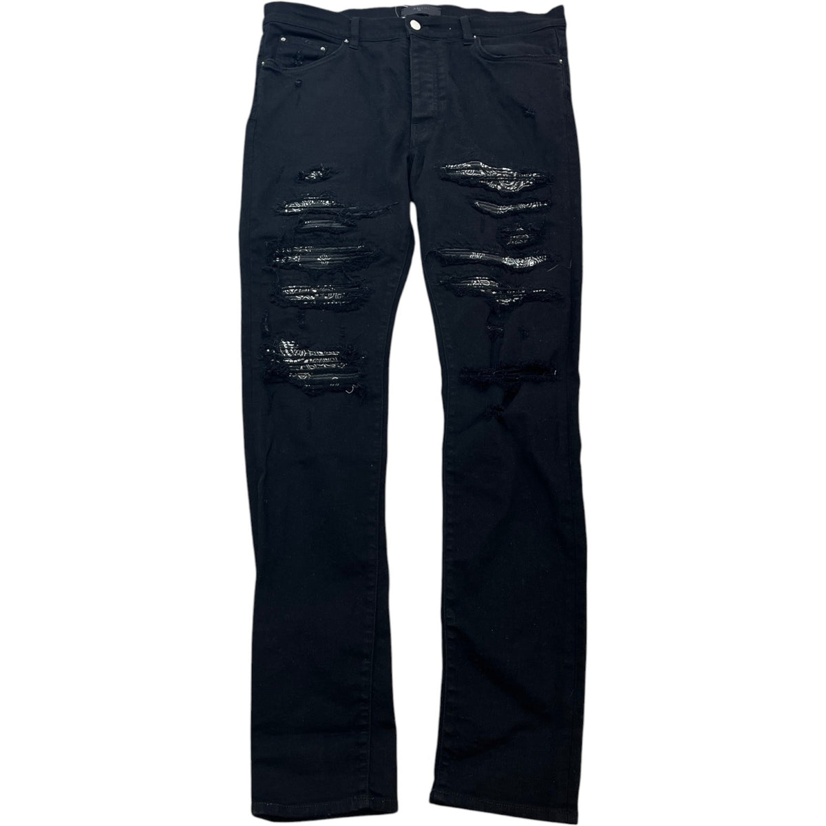 Men's MX1 Distressed Bandana Jeans Black Size XL / W36 - Photo 1