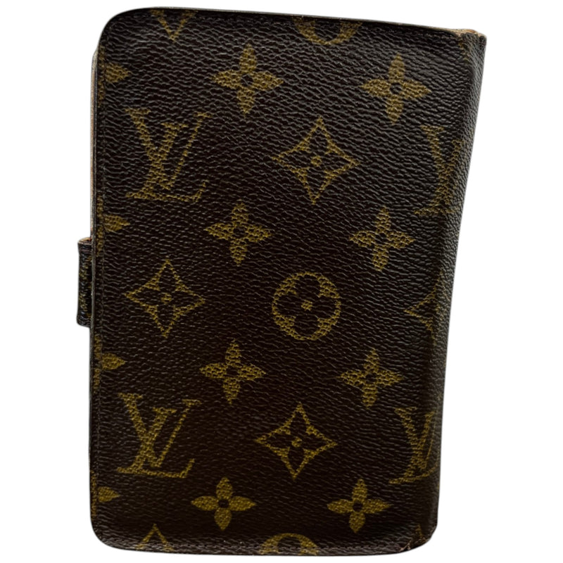 Women's Monogram French Kisslock Wallet Brown