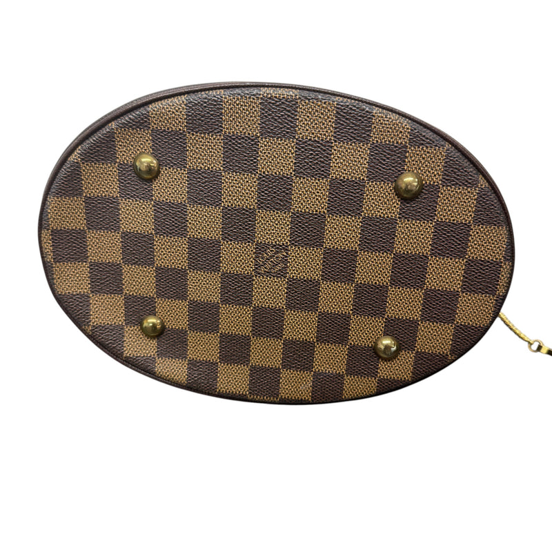 Women's Damier Ebene Marais Bucket Bag Brown