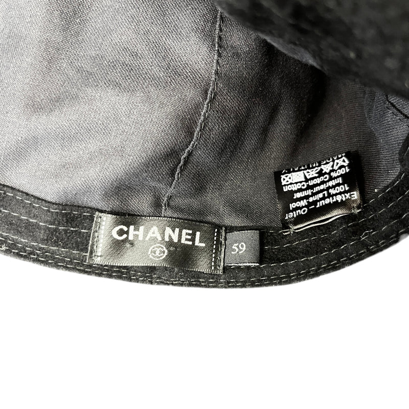 Women's Camellia Logo Bucket Hat Black