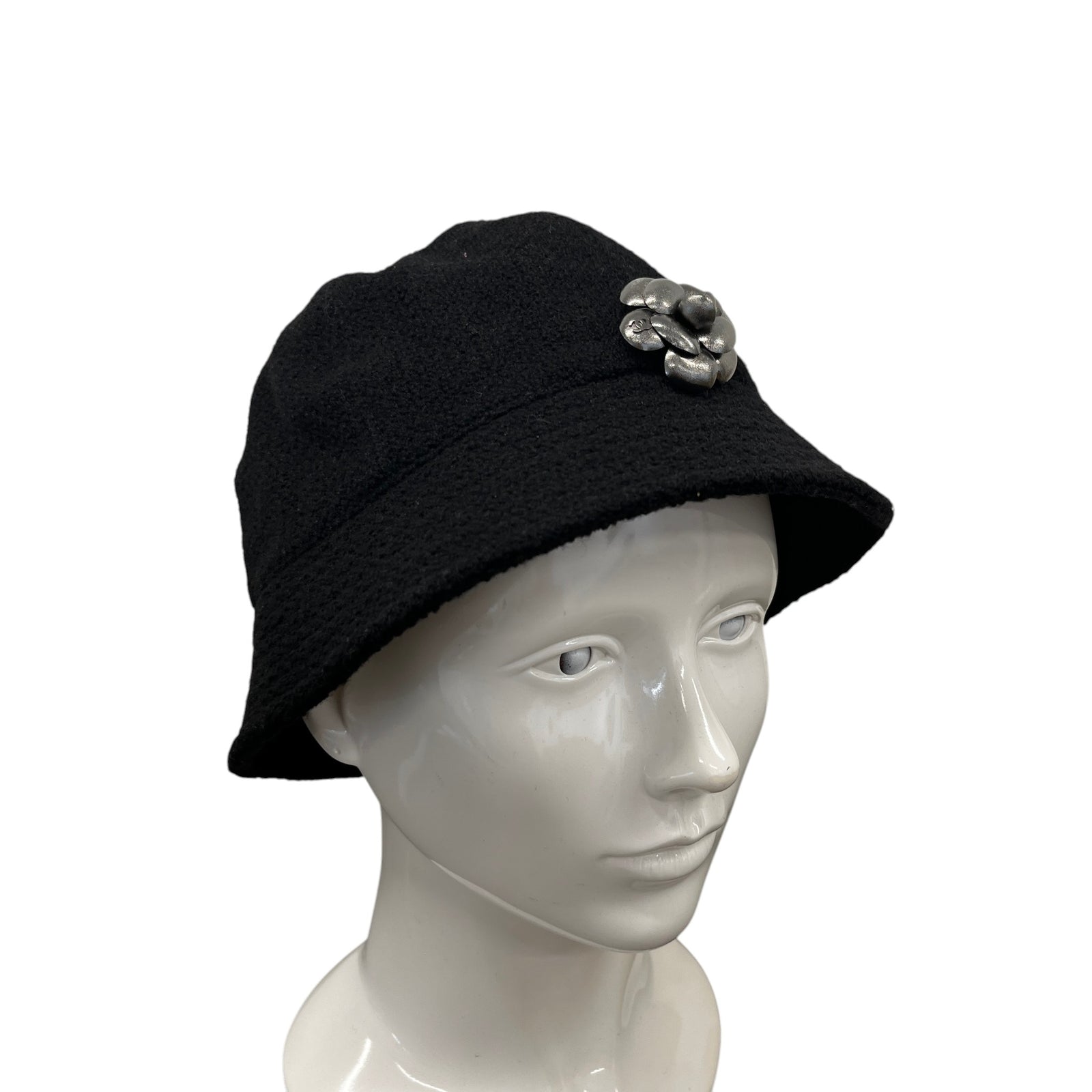 Women's Camellia Logo Bucket Hat Black - Photo 2