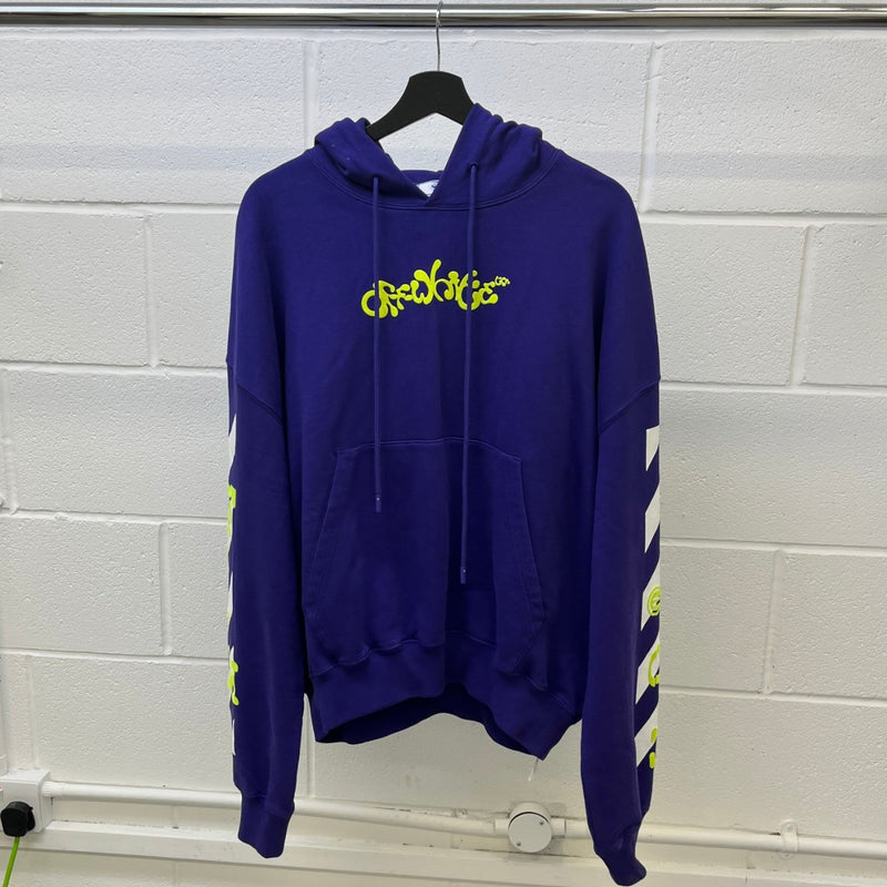 Men's Opposite Arrow Boxy Hoodie Purple Size M
