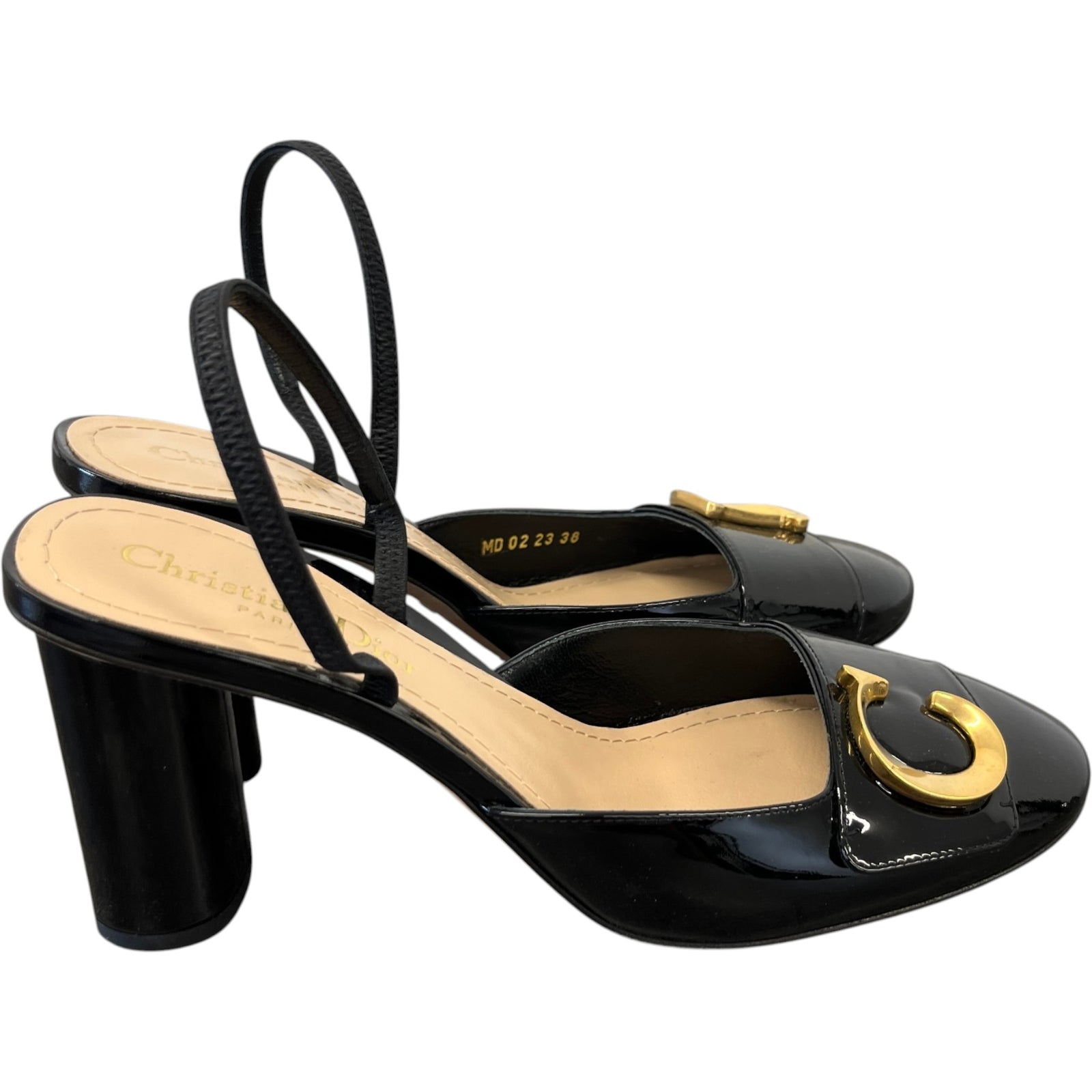 Women's C'Est Slingback Heels Black Size EU 38 / UK 5 - Photo 8