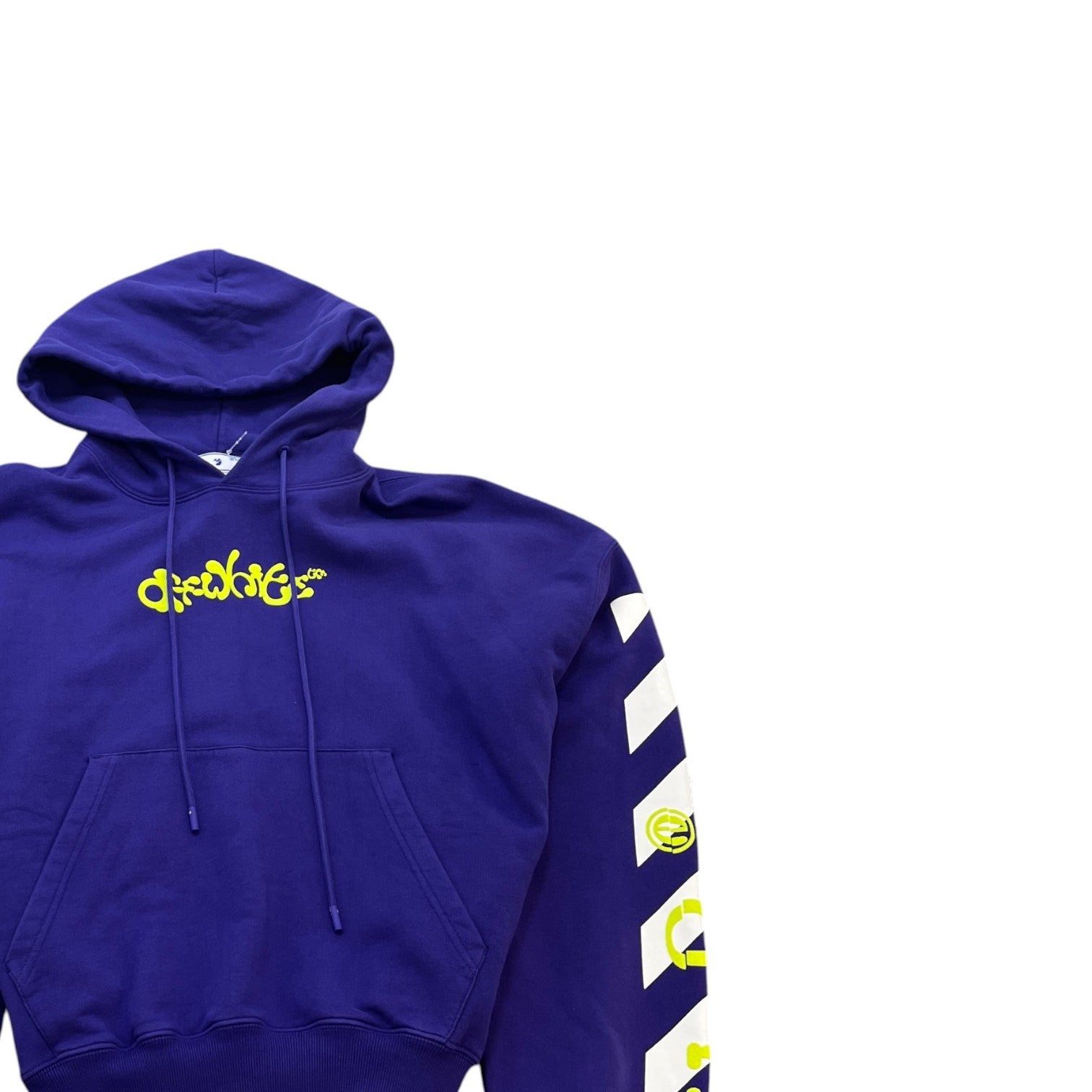 Men's Opposite Arrow Boxy Hoodie Purple Size M - Photo 3
